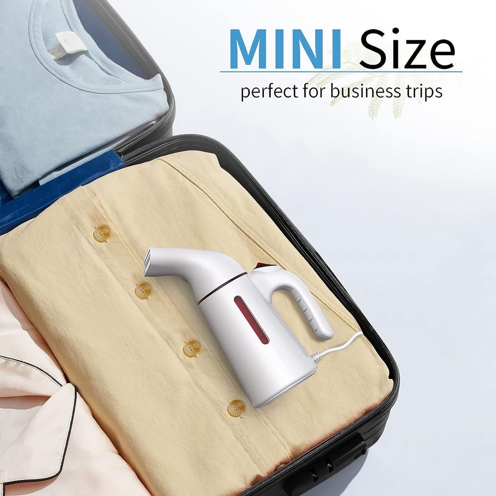 Steamer for Clothes, 700W Powerful Handheld Garment Steamer, Portable Travel Steam Iron, 150ml Water Tank