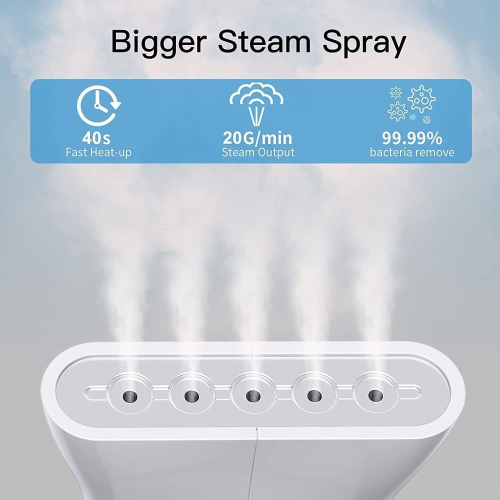 Steamer for Clothes, 700W Powerful Handheld Garment Steamer, Portable Travel Steam Iron, 150ml Water Tank