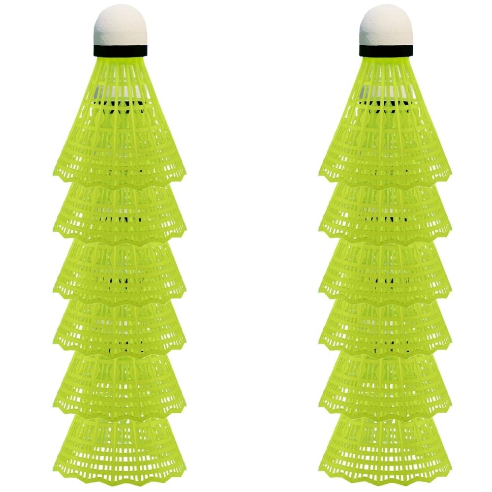 12 Pack Nylon Badminton Shuttlecocks Birdies,Nylon Feather Shuttlecocks for Badminton with Stable & Durable,Ideal Hitting Practice for Youth Players Indoor and Outdoor