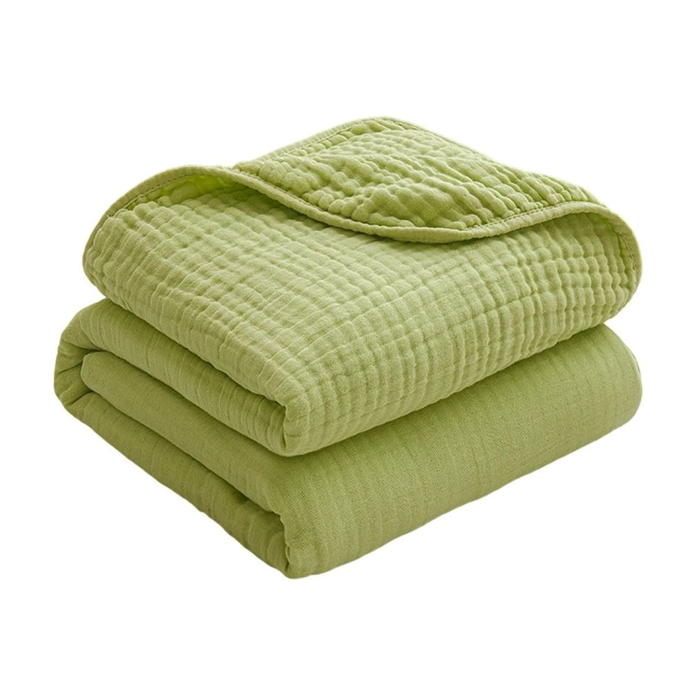 Summer Cotton Gauze Blanket Multi Layered Breathable Nap Quilt Lightweight Air Conditioned Bed Sheet for Couch Bed Travel 47.24x59.06in