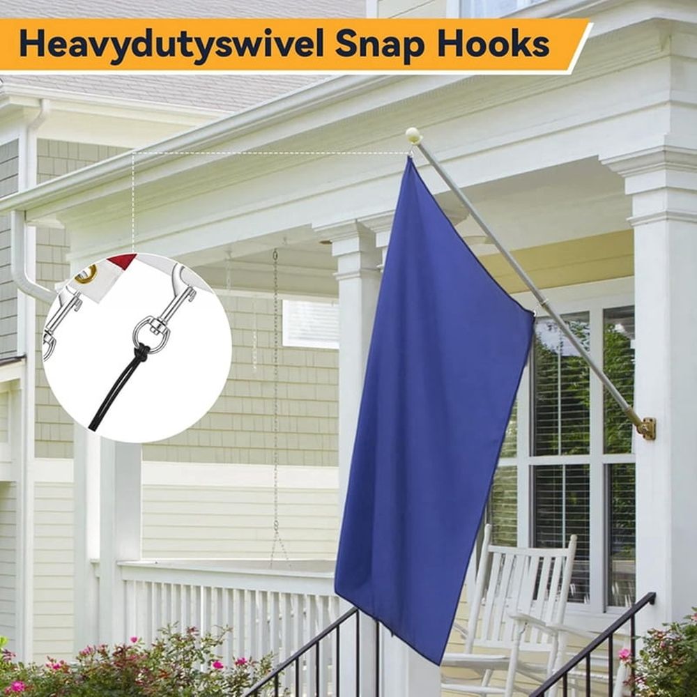 50 Pcs Swivel Snap Hooks, Heavy Duty 2.7 Inch Metal Clips for Dog Leash, Flagpoles, Hammocks