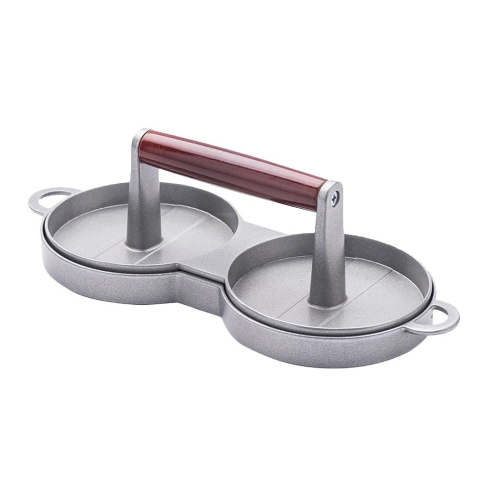 Double Burger Press Hamburger Patty Maker Meat Smasher for Perfect Homemade Burgers