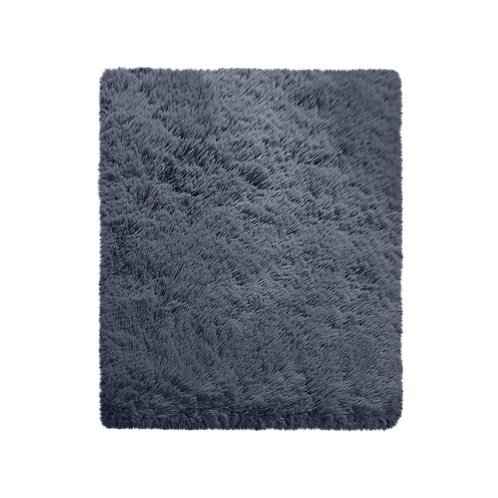 Area Rugs for Living Room, Fluffy 3.28x5.2ft Grey Large Shag Bedroom Carpet, Shaggy Rugs for Bedroom, Big Living Room Rugs, Soft Rug Non Slip Reduce Noise Room Decor