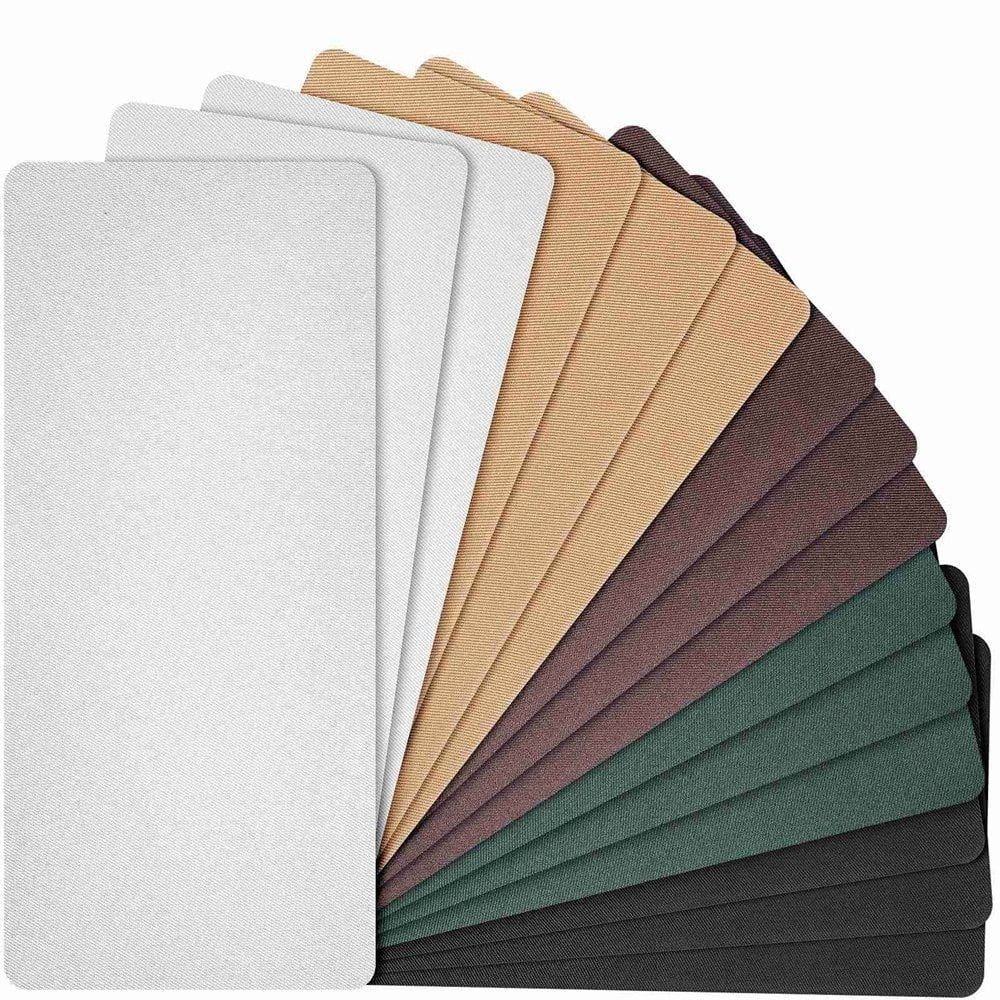 15 Pcs Iron-on Mending Fabric 4.92 x 11 Inch Iron on Clothes Patches Repair Kit for Pants Pockets Holes