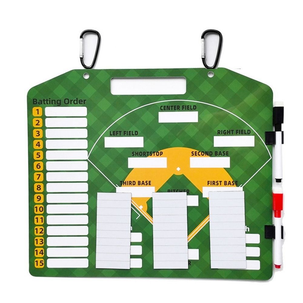 Magnetic Baseball Lineup Board for Coaches Softball Cards Marker Boards Coaching Accessories