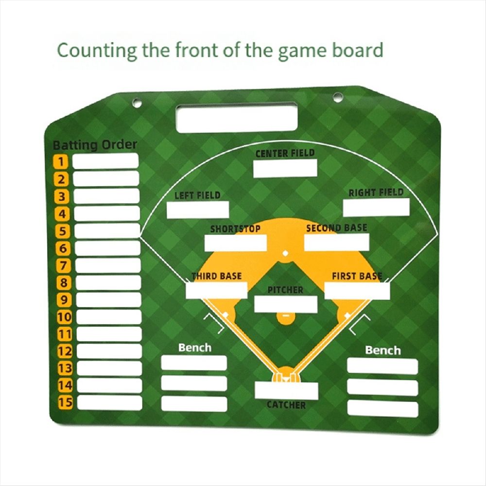 Magnetic Baseball Lineup Board for Coaches Softball Cards Marker Boards Coaching Accessories