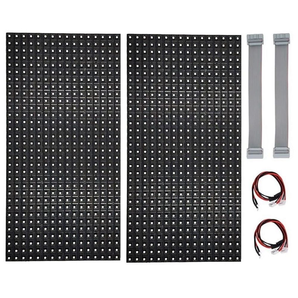 2Pcs P10 Full Color Outdoor LED Module HUB75 SMD3535 32x16 Pixels Display Panel 320x160mm 1/4S Driver
