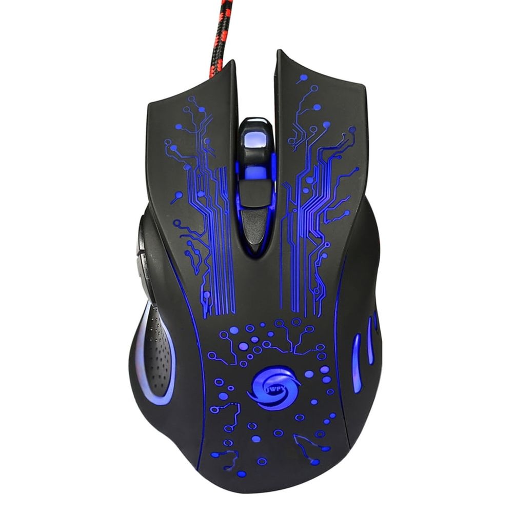 Gamer Gaming Mouse 3200DPI Adjustable Optical LED Computer Mice USB Cable Ergonomics Design Mause