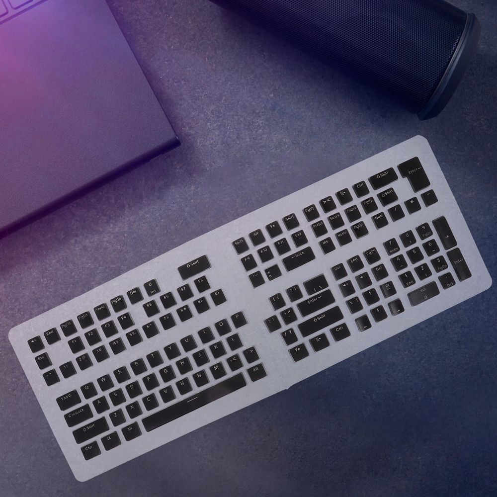 1Set Mechanical Keyboard Keycaps Black Universal Compatible Gaming Keyboard Accessory