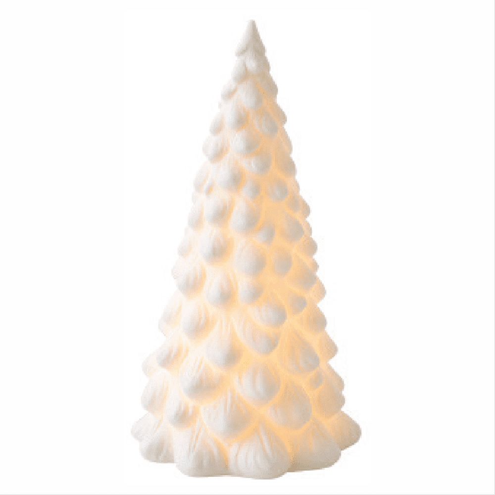 Christmas Decorations - Christmas Decorations Christmas tree Indoor - Christmas Village Lighted Ceramic Houses - White Xmas Holiday Farmhouse Rustic Decor for Home Table Room