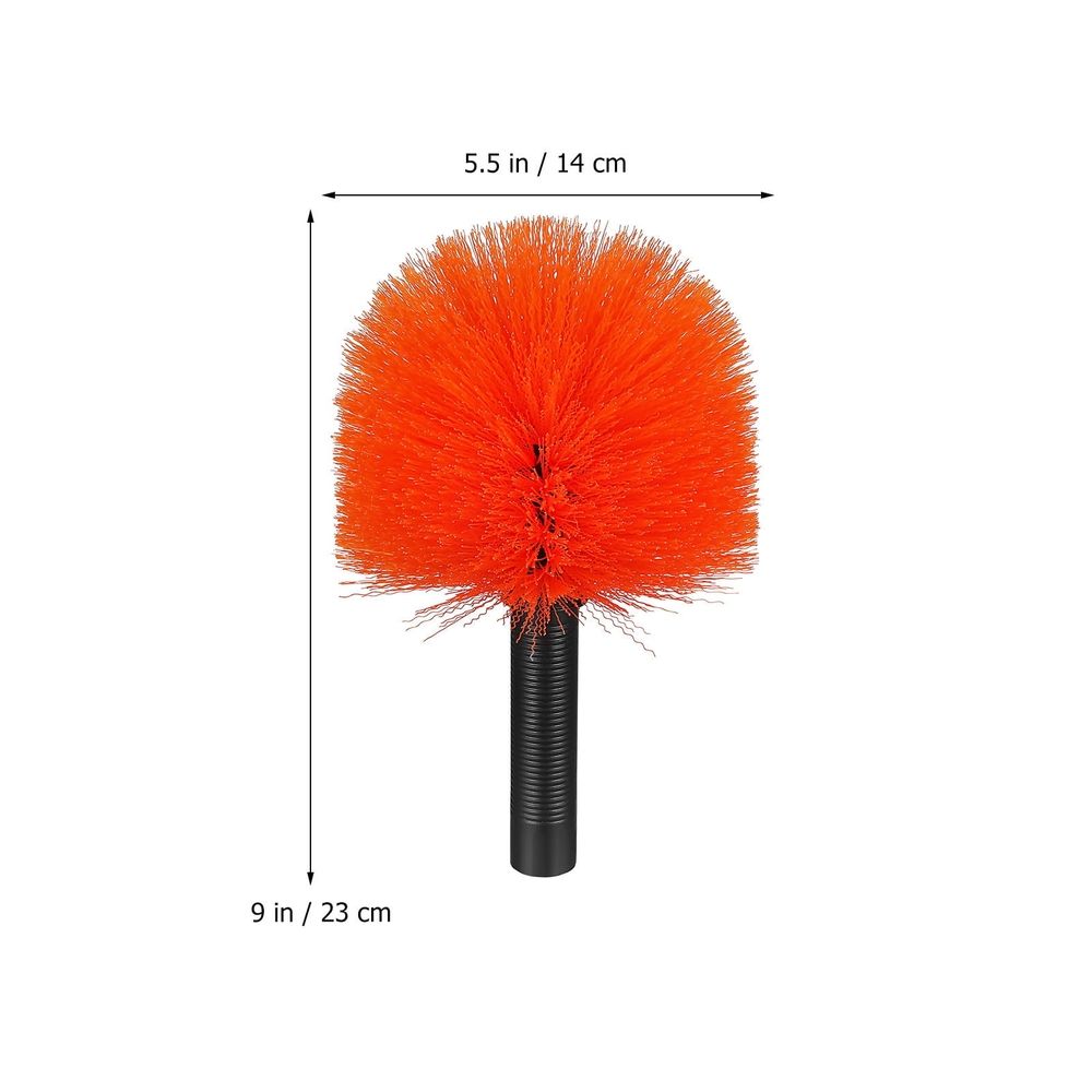 Small Cleaning Brush with Round Bristles, Plastic Duster for Indoor and Outdoor Use, 1 Piece