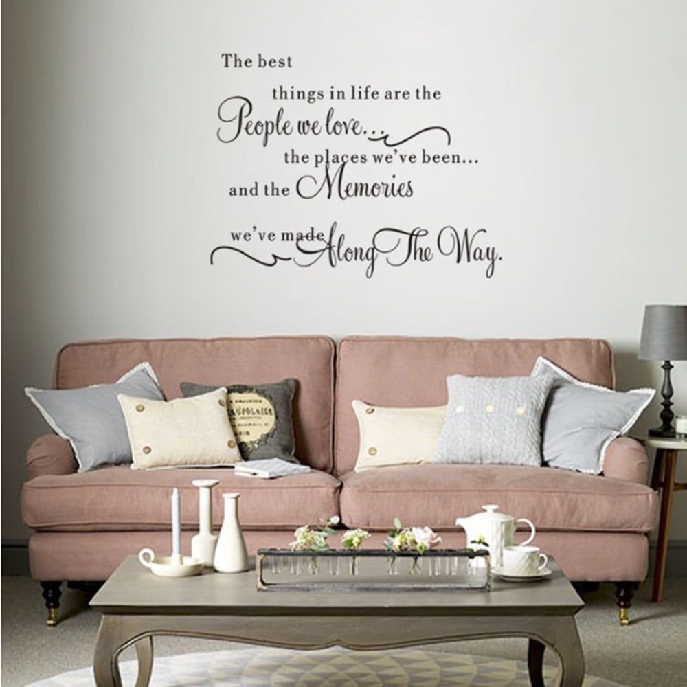 Wall Sticker Decal Removable Bedroom Life In Things Quotations Art DIY Home Decor