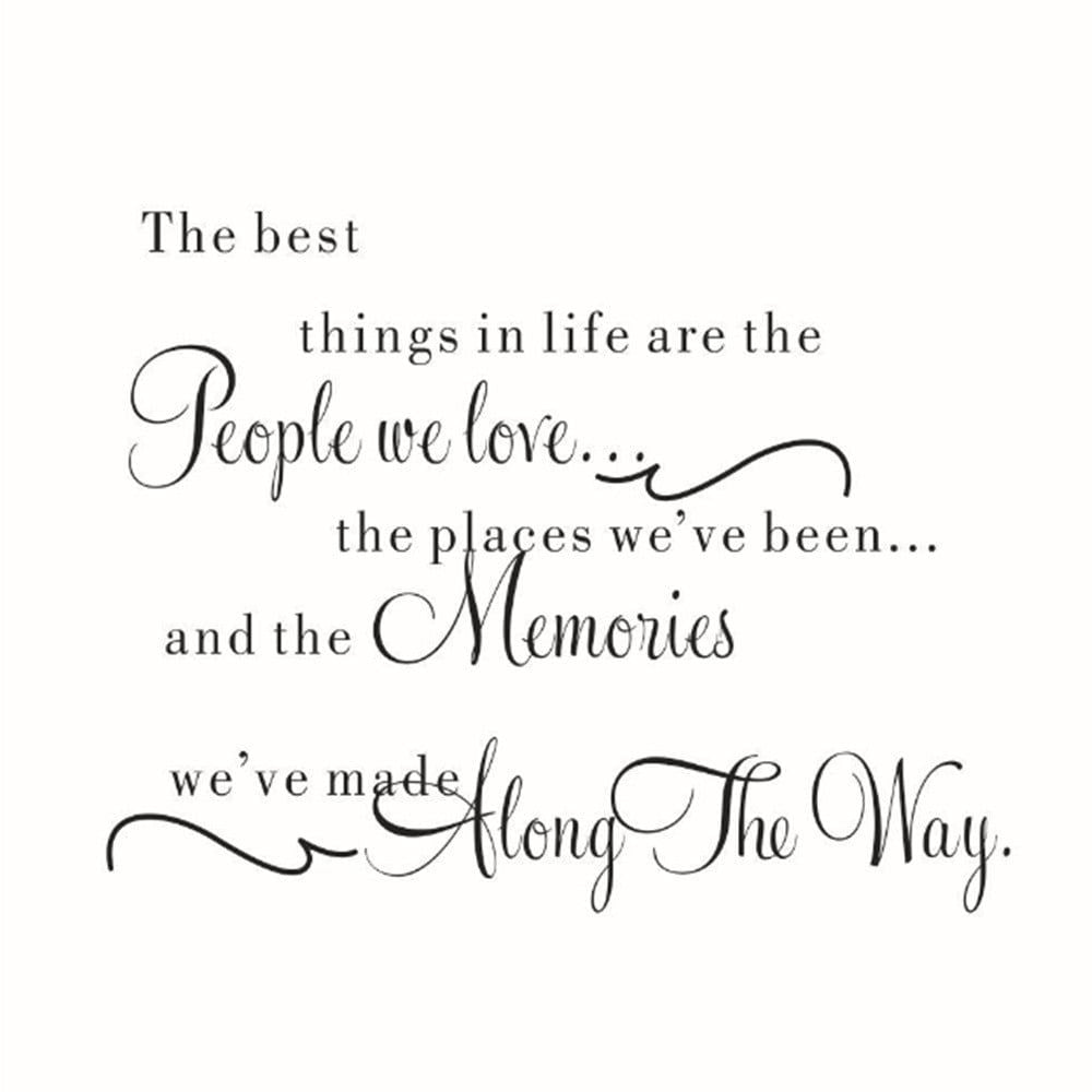 Wall Sticker Decal Removable Bedroom Life In Things Quotations Art DIY Home Decor