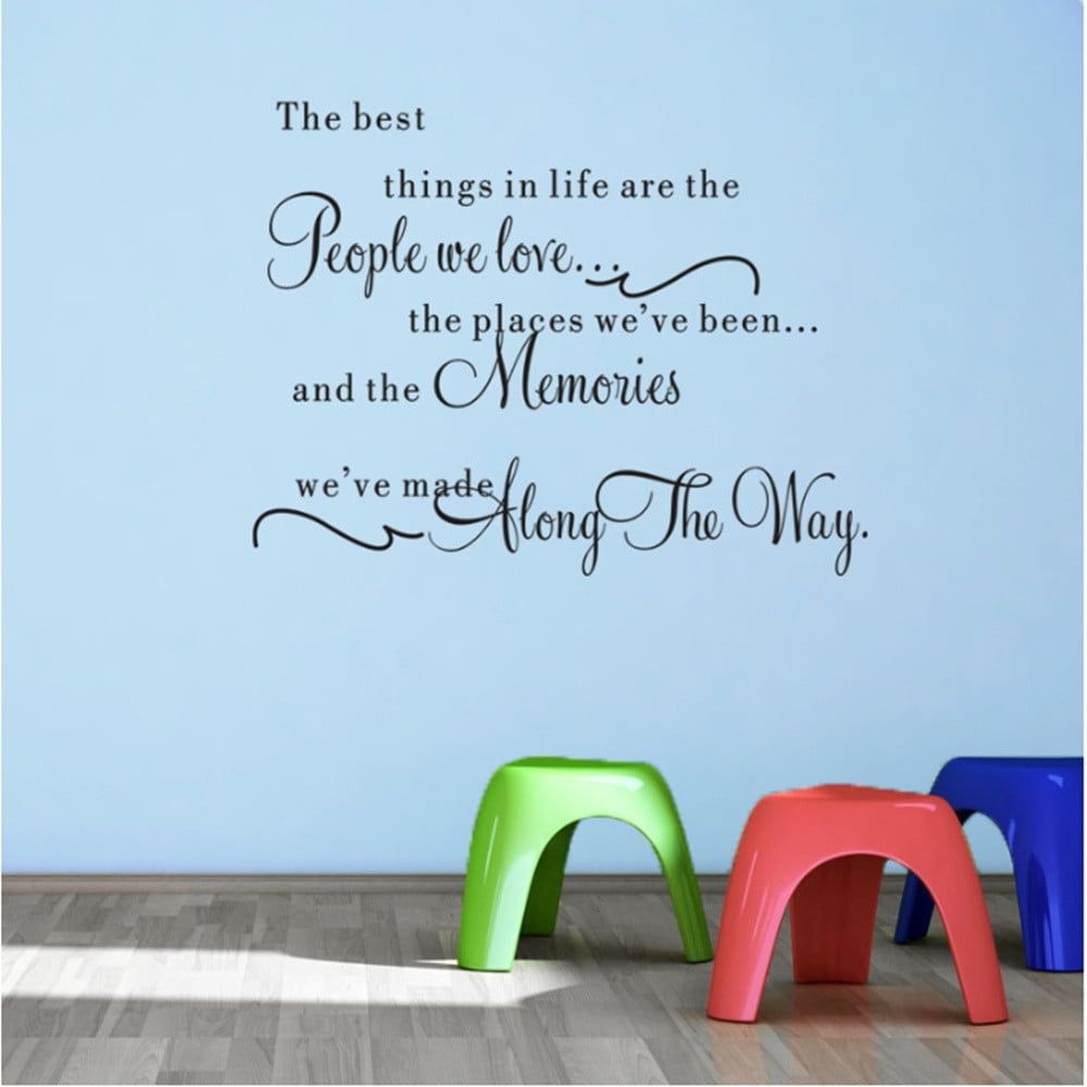 Wall Sticker Decal Removable Bedroom Life In Things Quotations Art DIY Home Decor