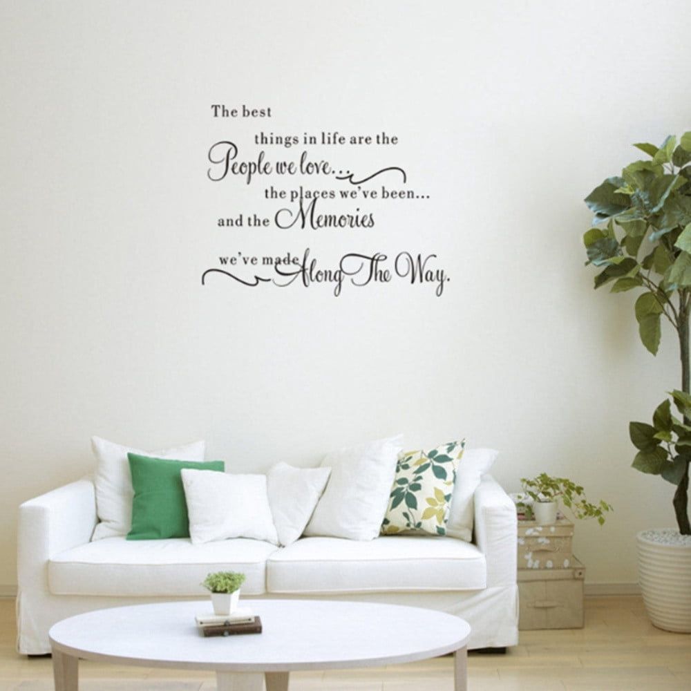 Wall Sticker Decal Removable Bedroom Life In Things Quotations Art DIY Home Decor