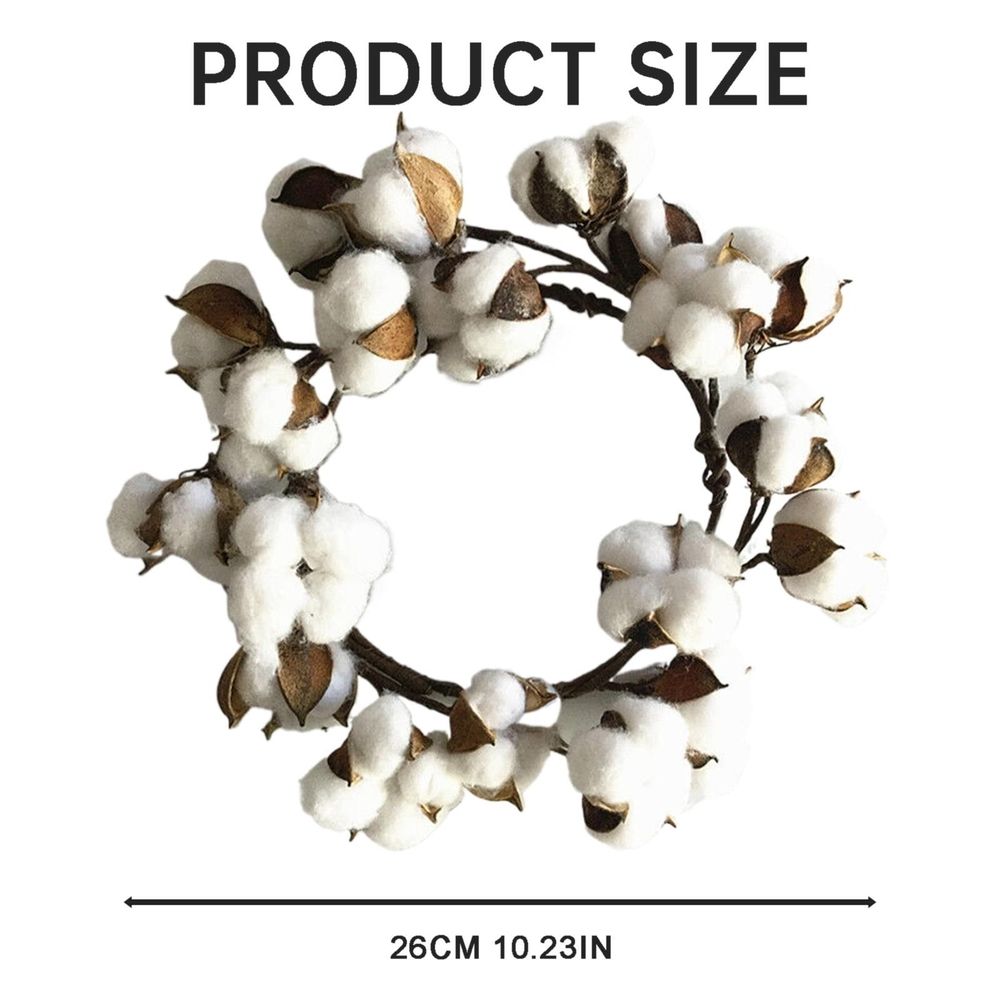 Cotton Wreath Festival Decoration Christmas Wreath Cotton Door Ring