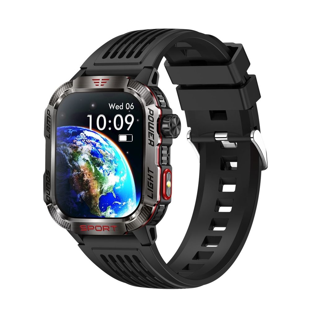 Smart Watch, Smart Watches for Women, HT29 Smartwatch Outdoor Sports LED Lamp Banknote Detection Lamp Call Altitude Barometric Pressure Bracelet, Smart Watches for Men(Yellow)