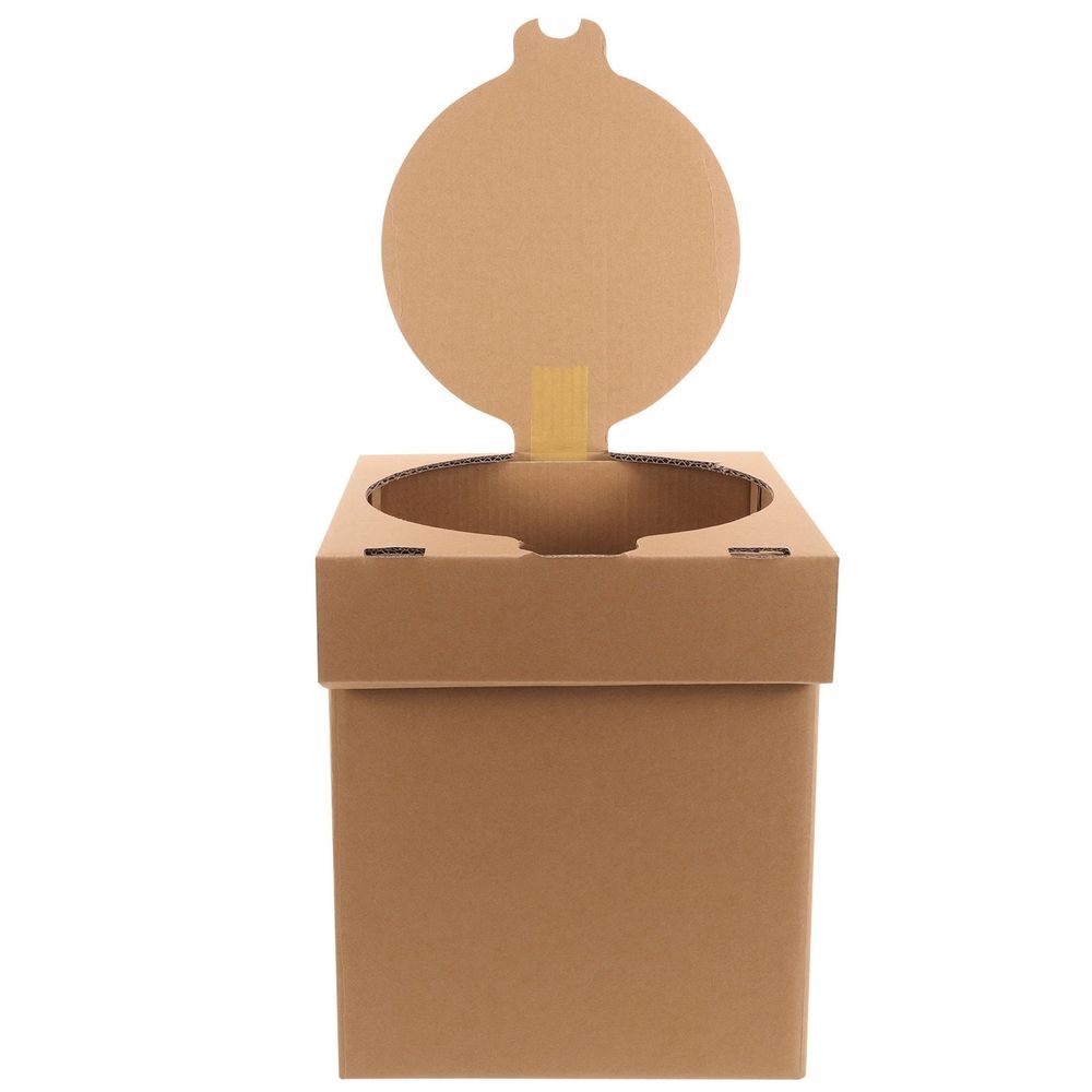 Foldable Beige Portable Toilet Seat for Car, Outdoor Camping, Travel, and Convenient Use Anywhere