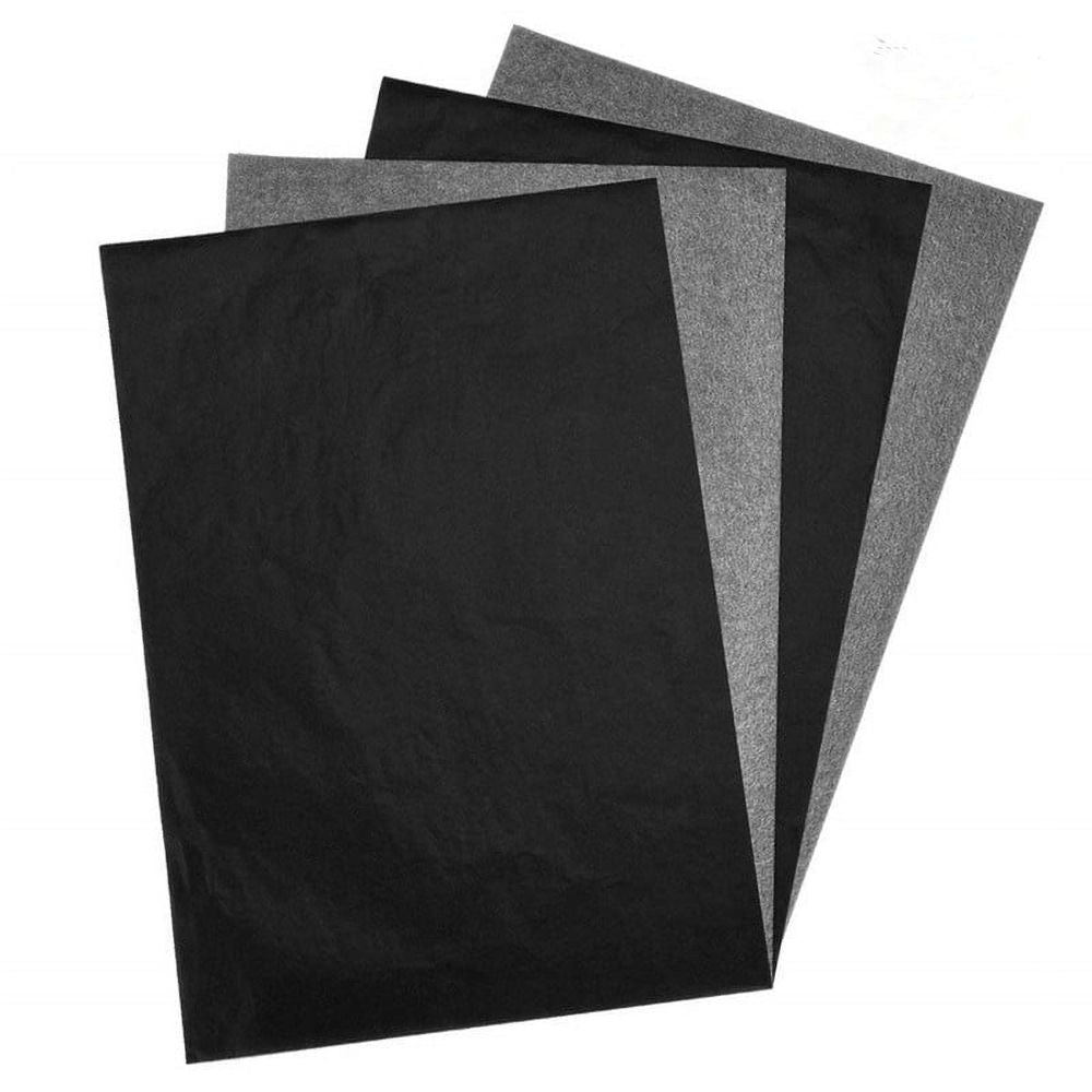 100 Sheets A4 Carbon Paper Tattoo Transfer Copy Paper Thermal Stencil Graphite Tracing Blue