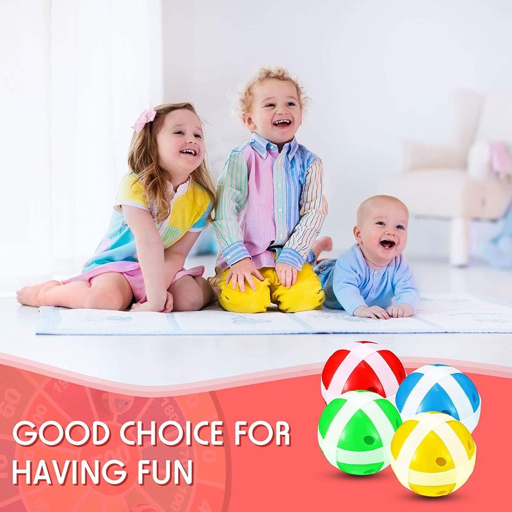 Dart Board Games for Kids,Ideal Indoor and Party Games 28.3Inches Safe Dart Board with 8 Sticky Balls,Best Sport Toys Gifts for 3 4 5 6 7 8 9+ Years Old Boys and Girls