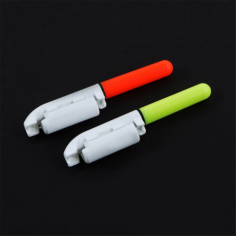 6 Pcs Fishing Glow Sticks LED Fishing Pole Light Night Fish Alert Glow Stick with Battery (green+red+change color)