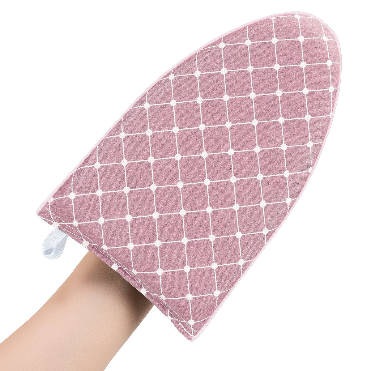2 pack Garment Steamer Ironing Gloves Anti Steam Glove Heat Resistant Garment Steamer Mitt, Garment Steam Accessories for Clothes,pink
