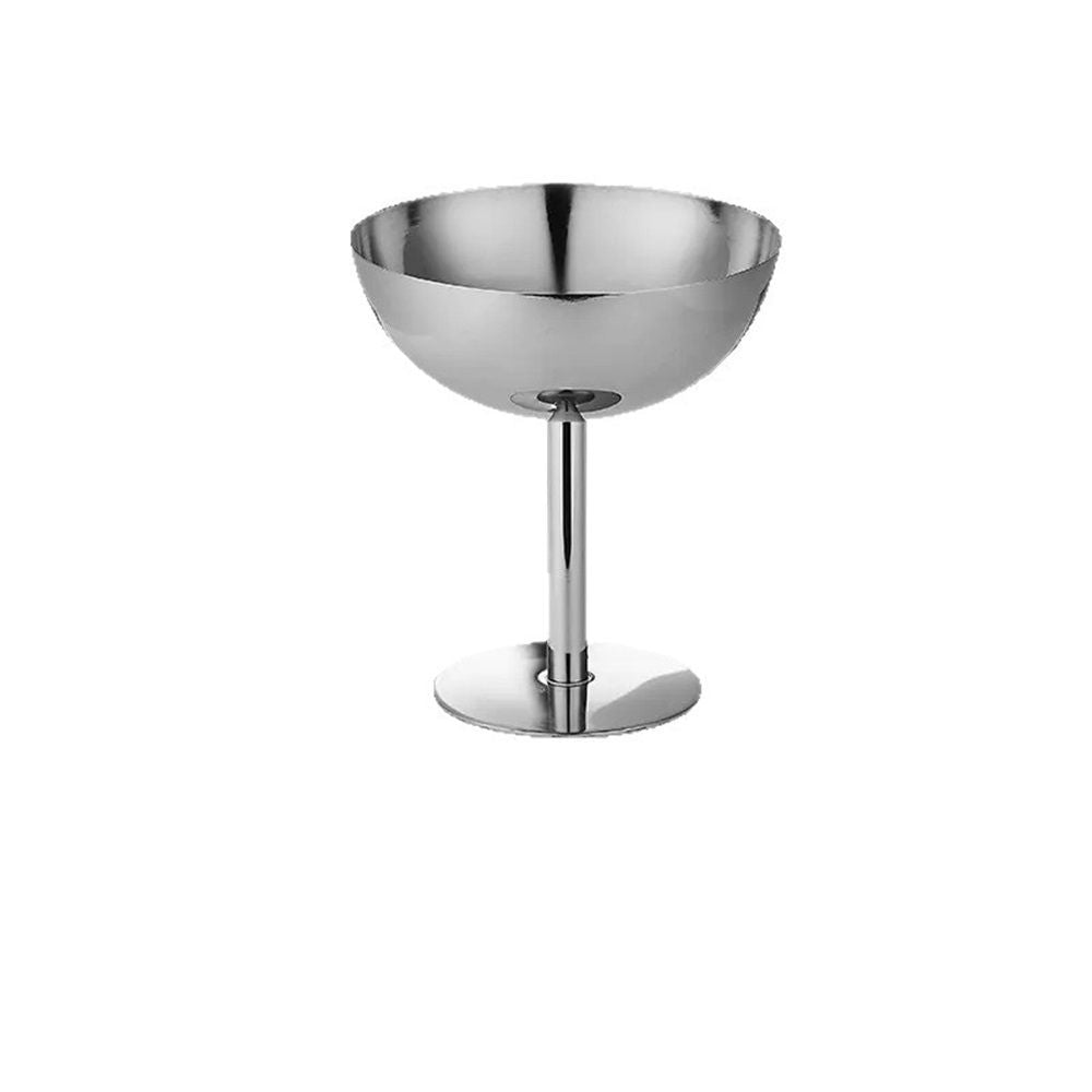 Ice Cream Cup, 4Pcs Stainless Steel Serving Dessert Bowls Cups Sauce Bowls Mini Round Footed Yogurt Snack Candy Cups for Salad Fruit Pudding Christmas Party