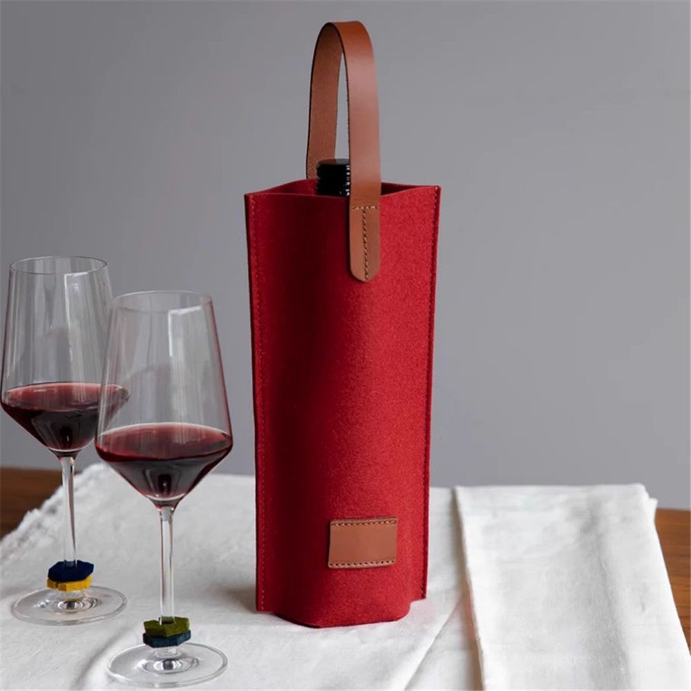 2 pack Wine Bag Single Bottle Carrier Tote, Insulated Travel Wine Cooler Bag for Picnic Beach Gift, Thermal Padded Portable One Bottle Holder Carrying Case for Women Men Wine Lovers