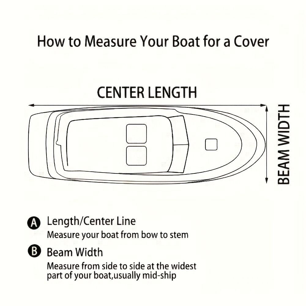 Trailerable Boat Cover – 600DHeavy Duty Waterproof Tarp with Storage Bag, Designed for V-Hull, Fish & Ski, Runabout, Bass & Fishing Boats,20-22FTBlack
