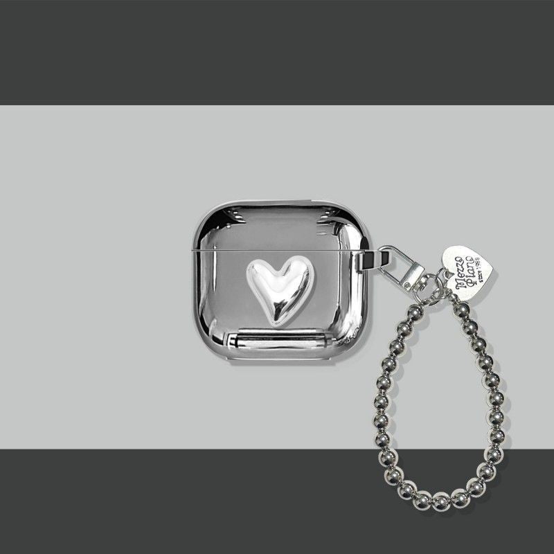 Electroplated 3D Heart + Bracelet Apple AirPods 4