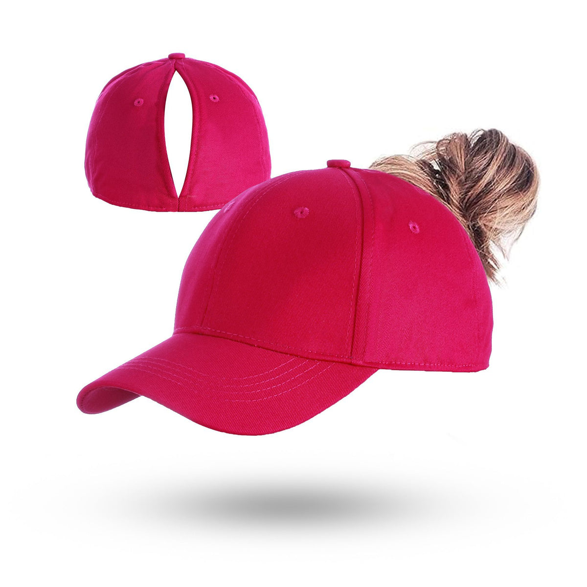 Magnetic Ponytail Cap Black