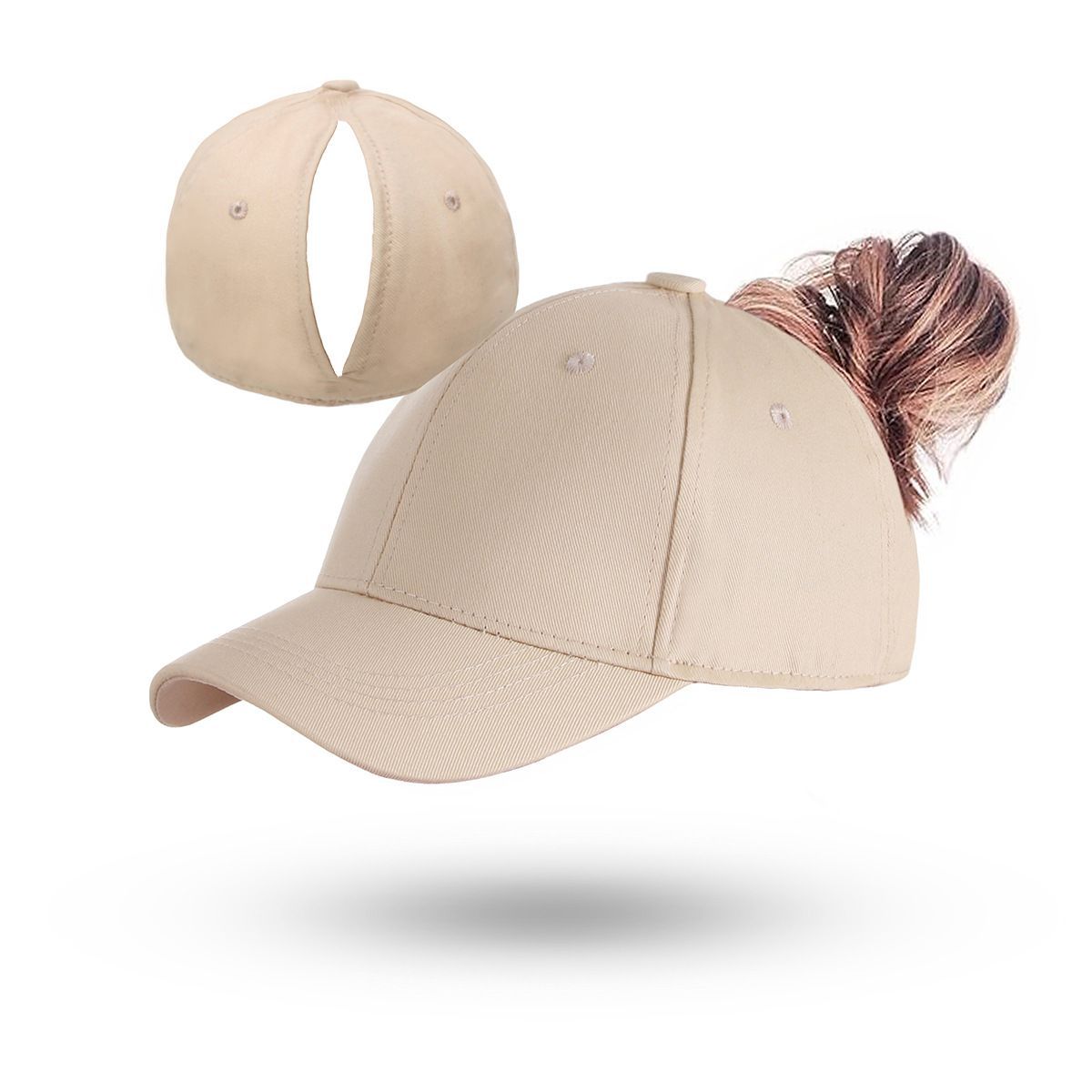 Magnetic Ponytail Cap Green