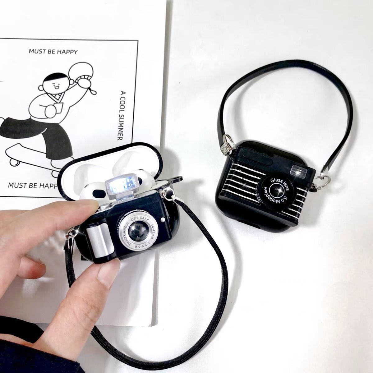 Retro luminous and sound-emitting camera Apple AirPods 1/2