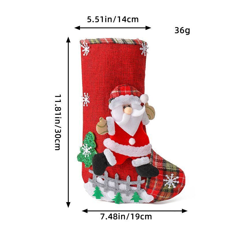 2pcs Santa Claus Christmas Stocking