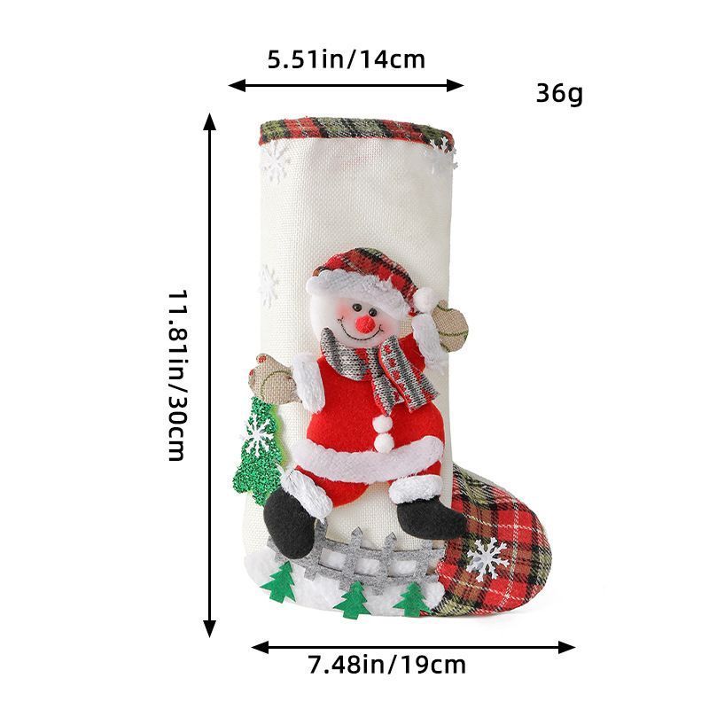 2pcs Snowman Christmas Stocking
