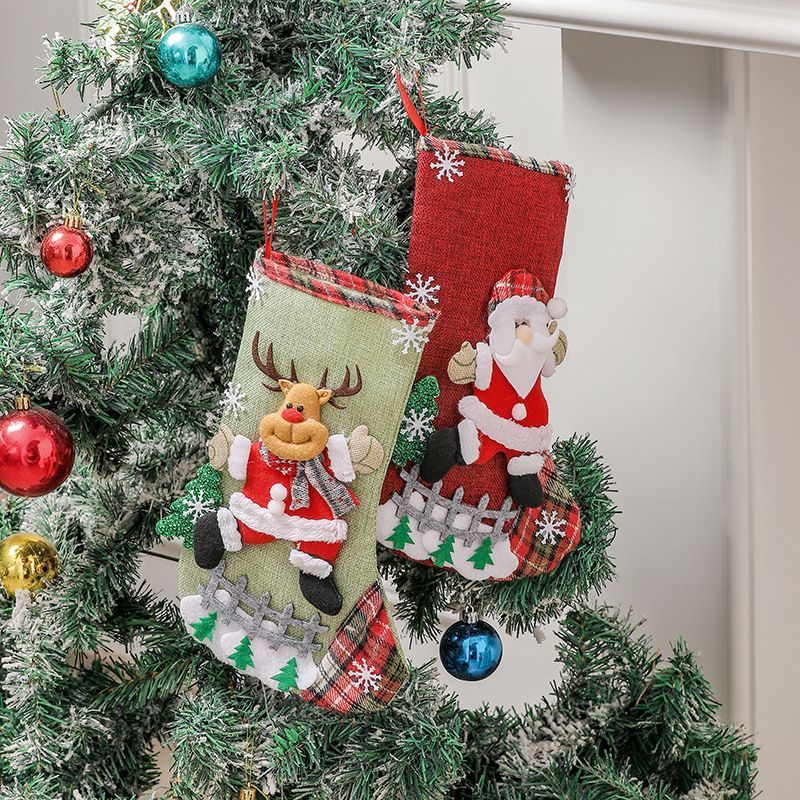 2pcs Bear Christmas Stocking