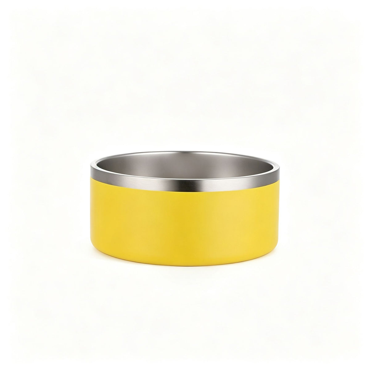 18oz 304 Stainless Steel Cat Dog Bowl | Mini Size Pet Bowl | Non-Slip Base | Yellow | for Puppies Kittens & Tiny Pets | Christmas Mini Pet Feeding Gift