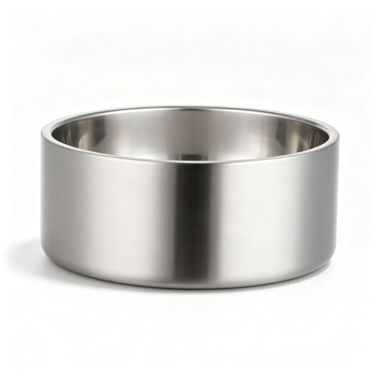 100oz 304 Stainless Steel Cat Dog Bowl | Double Wall Thickened Pet Feeder | Natural Silver Finish | Non-Slip Heavy Duty | for Giant Dogs & Multi-Pet Households | Christmas Food Grade Pet Bowl Gift