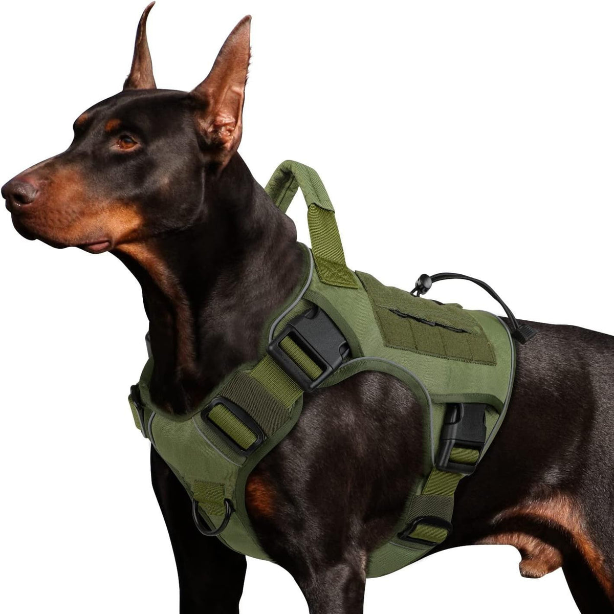Dark Green S | Waterproof Outdoor Dog Vest Harness | Christmas Camping Gift | for Small Medium Dogs