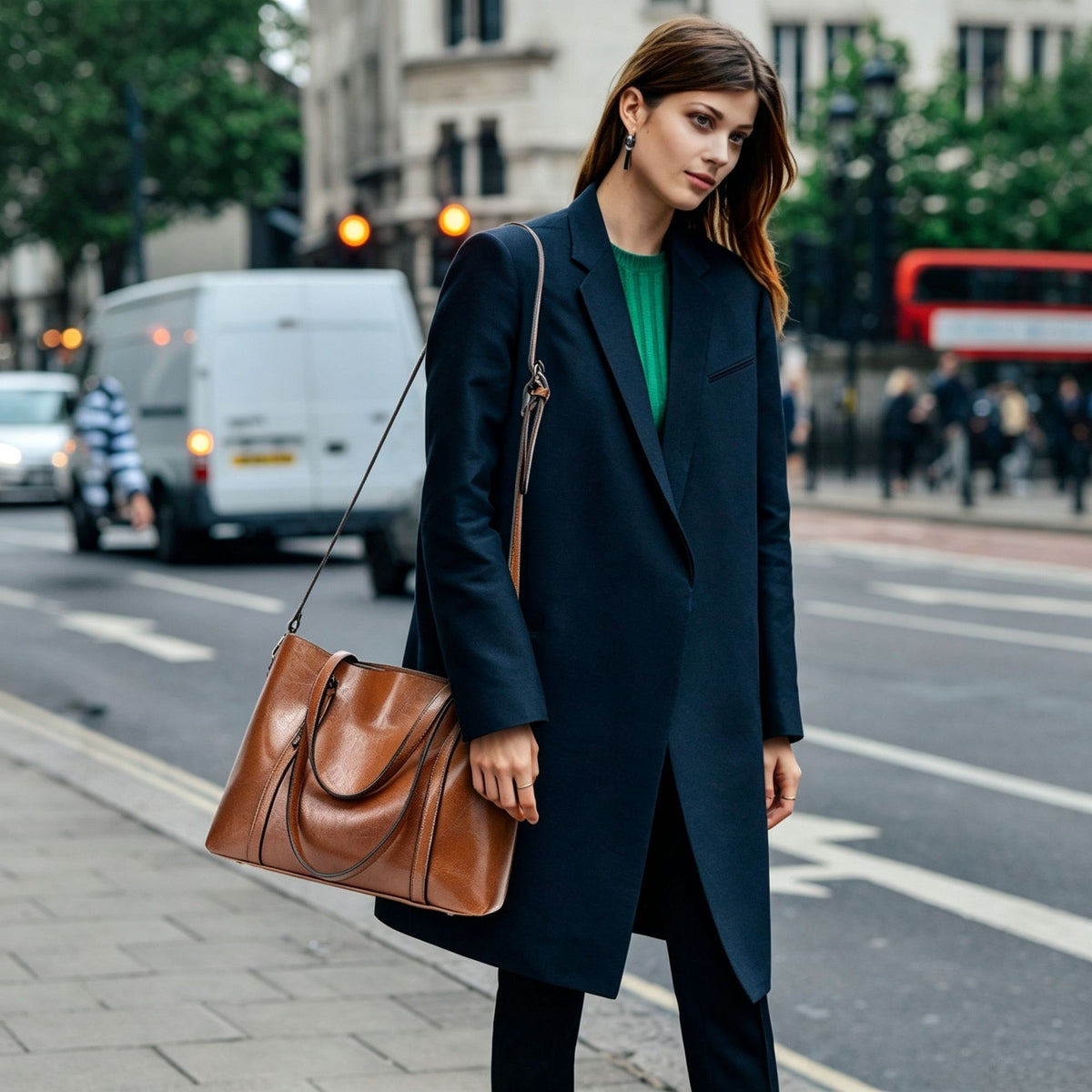 Green | Fashion Minimalist Women's Tote Bag | Christmas Vintage Commute Gift | Large Capacity Shoulder Crossbody Handbag