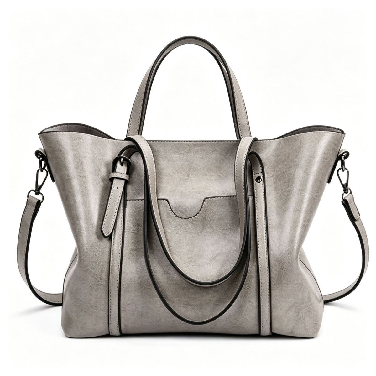 Grey | Sleek Premium Women's Tote Bag | Christmas High-End Commute Gift | Large Capacity Minimalist Shoulder Crossbody Bag