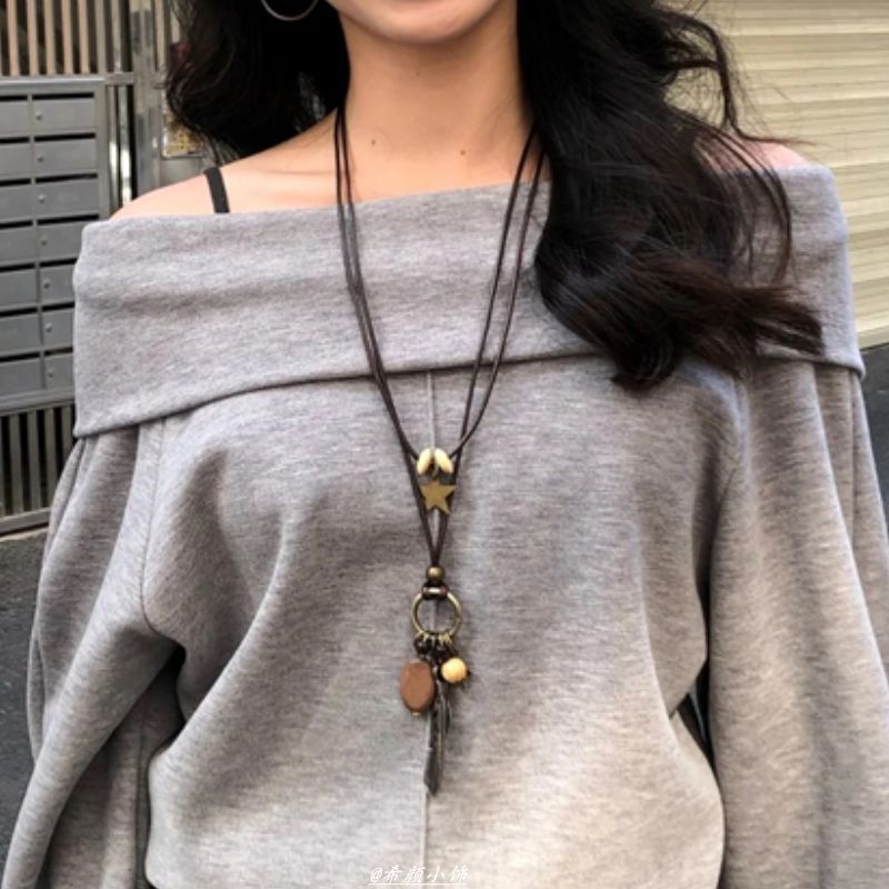 Feather Layered Style | Y2K Boho Feather Necklace | Christmas Free-spirited Gift | Stacked Feather Clavicle Chain Bohemian Spicy Girl Accessory