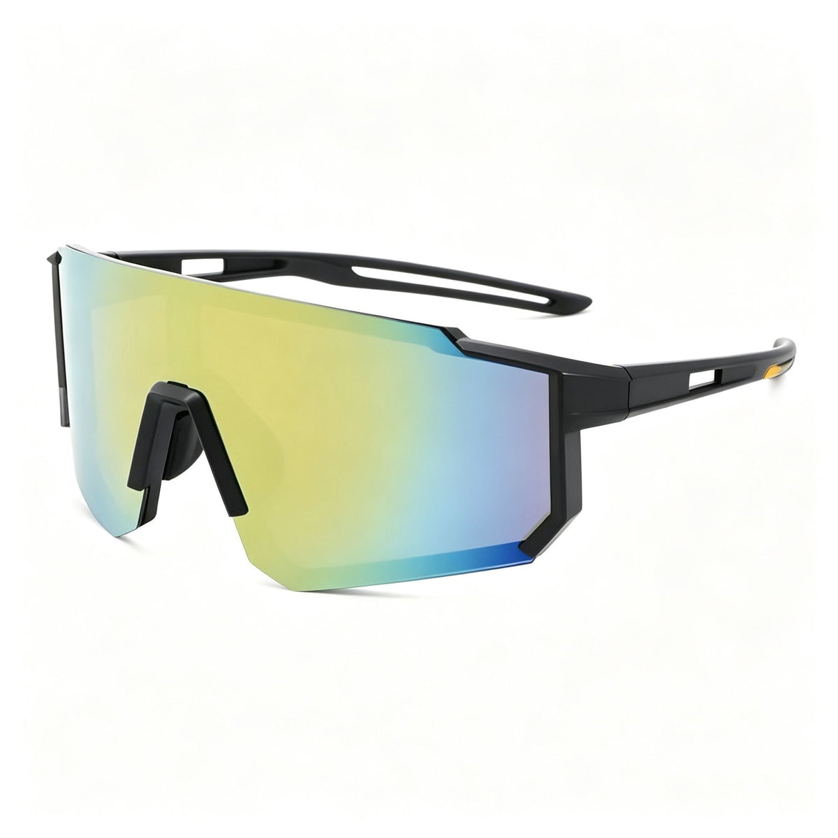 Black Frame Gold Film | Premium Texture Sun Glasses | Christmas Luxury Gift | High-Efficiency UV-Blocking Outdoor Sports Goggles