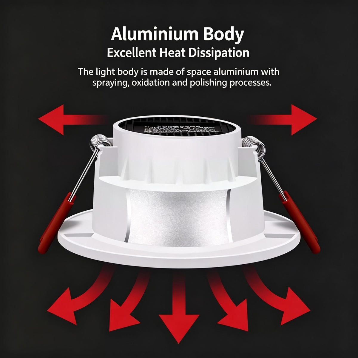 2 Pack High Power 12W Cool White (Cutout 11-13cm) | Recessed LED Downlight | Christmas Bright Space Gift Set | High Brightness Large Size Ceiling Light for Living Room