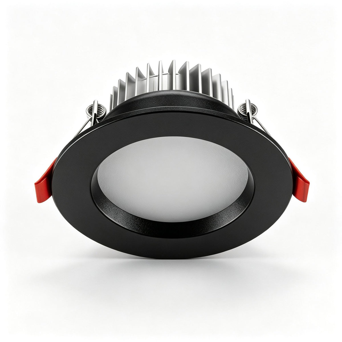 2 Pack Black Full Spectrum 98 CRI 5W Tri-Color Dimmable (Cutout 6.5-8.5cm) | Recessed LED Downlight | Christmas Minimalist Eye-Care Gift Set | Small Size High Color Rendering Ceiling Light
