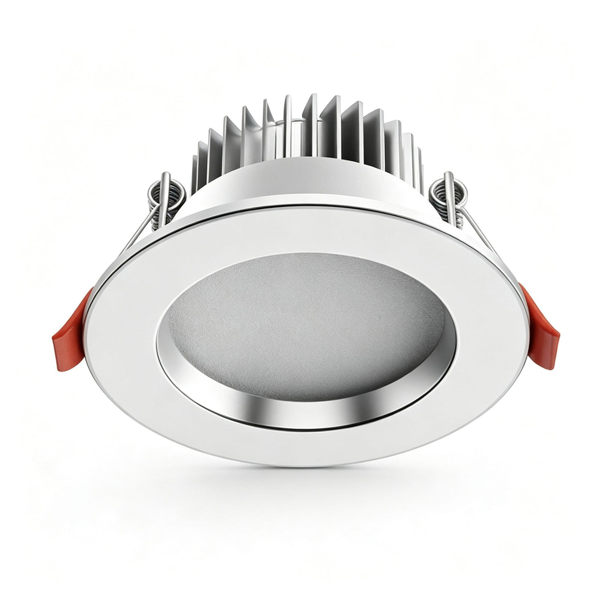 4 Pack Silver White Full Spectrum 98 CRI 5W Neutral White (Cutout 6.5-8.5cm) | Recessed LED Downlight | Halloween Silver Mini Soft Gift | Small Full Spectrum Neutral Lamp