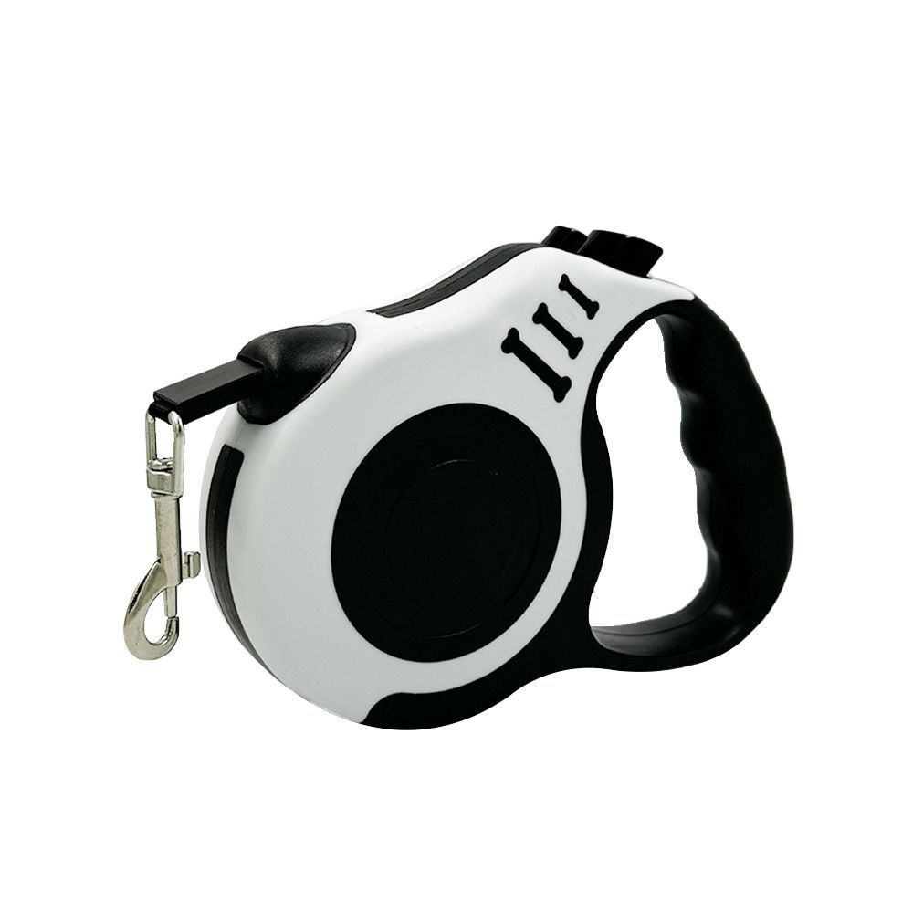 White 3m Premium Retractable Dog Leash | Christmas Clean Minimalist Gift | Upgraded Automatic Extendable Pet Leash Blister Card Pack