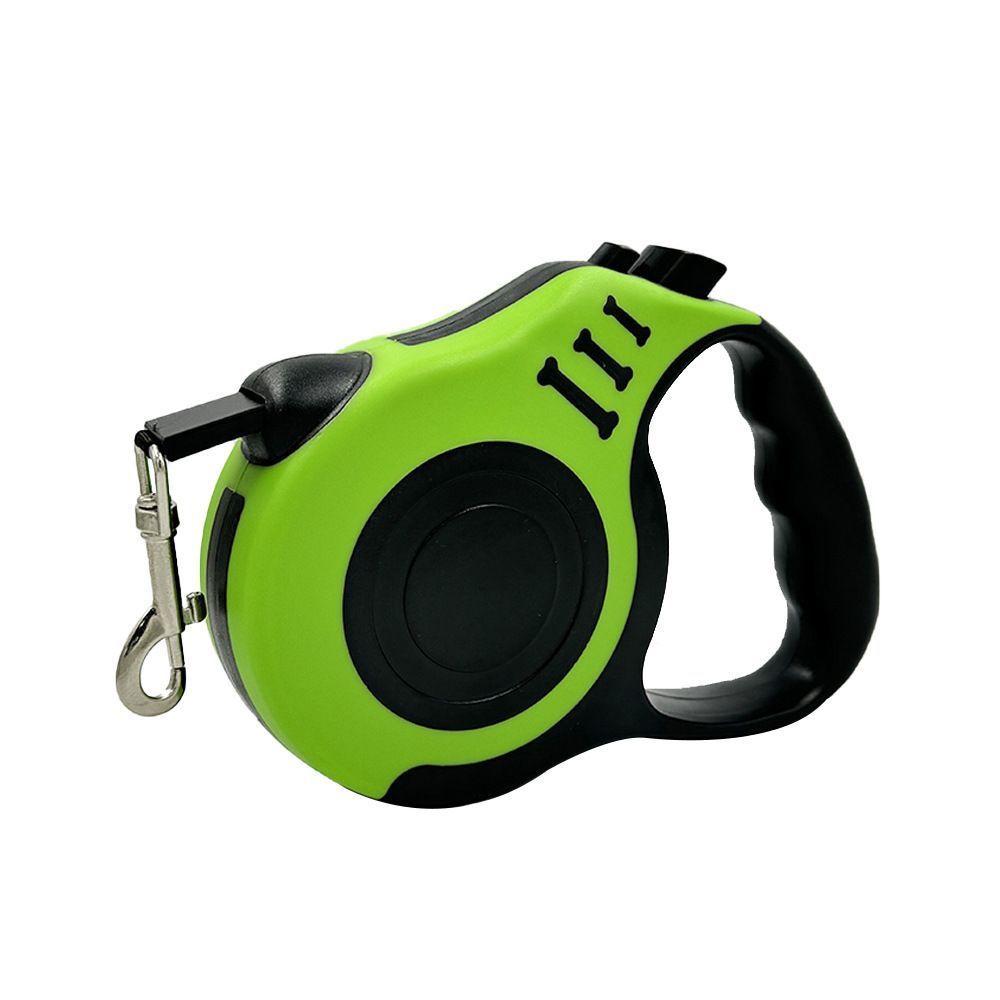 Green 5m Premium Retractable Dog Leash | Christmas Lush Outdoor Gift | Upgraded Automatic Extendable Pet Leash Blister Card Pack