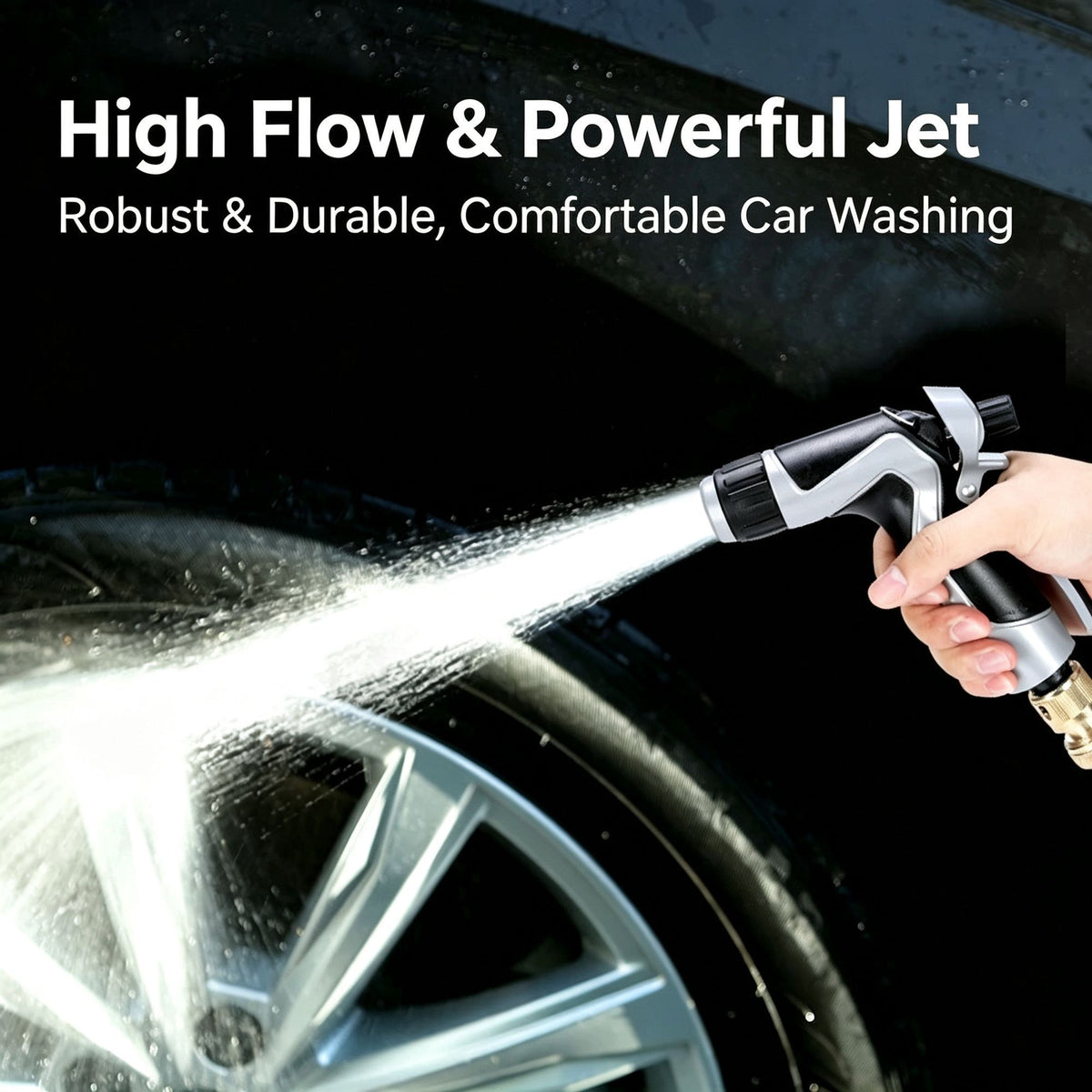 Pressure-Boosted Long Spray Gun | Christmas Long Range Gift | Concentrated Jet High Pressure Water Gun for Far Distance Cleaning