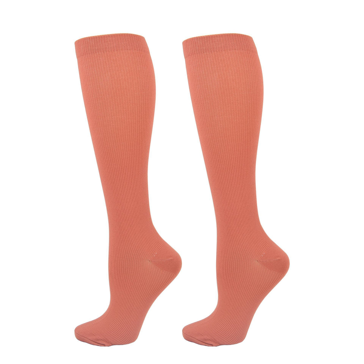 Flat Panel Brick Red Compression Calf Socks Size S/M (35-38) | Halloween Vintage Earthy Gift | Slim Brick Red Calf Support Socks for Daily Wear